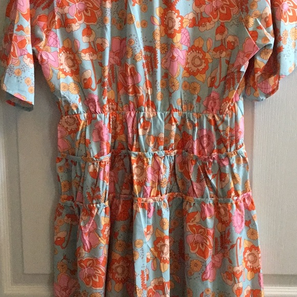 NWT dress Made With ❤️, L beautiful spring summer print.NO FLAWS. Lightweight. - Picture 5 of 6